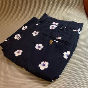 Navy Blue Club Room Floral Shorts Size 32